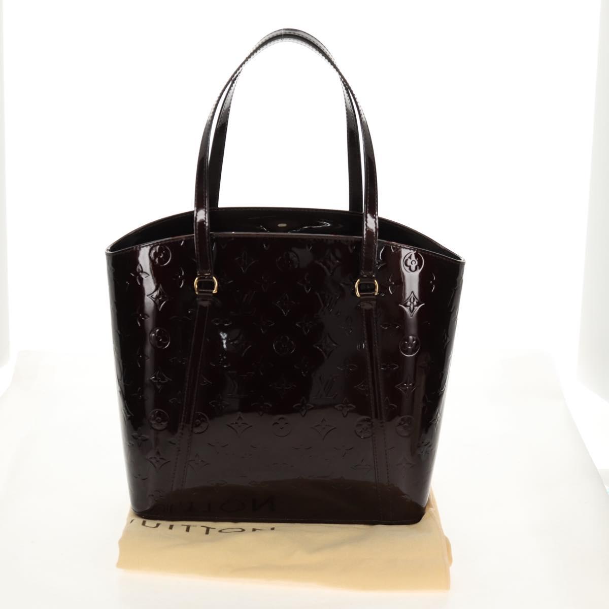 LOUIS VUITTON Vernis Avalon GM Hand Bag Rouge Favist M91566 LV Auth 151769AV