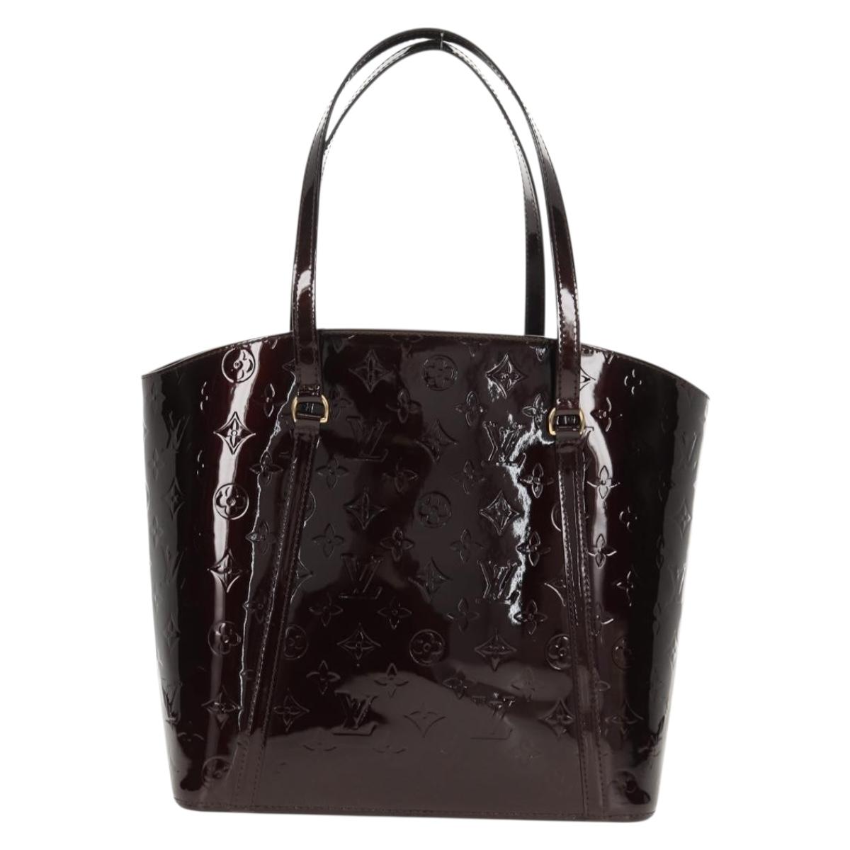 LOUIS VUITTON Vernis Avalon GM Hand Bag Rouge Favist M91566 LV Auth 151769AV