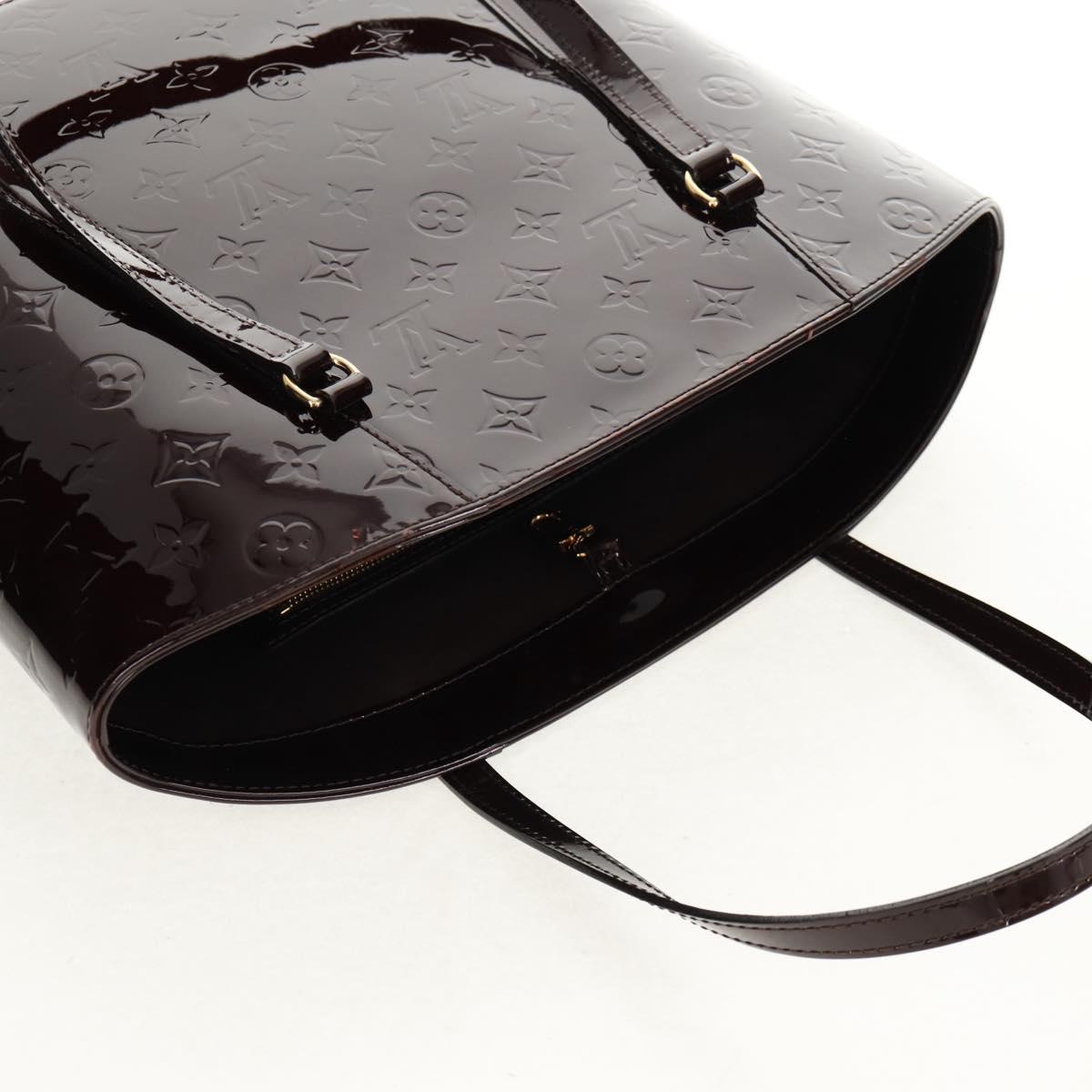 LOUIS VUITTON Vernis Avalon GM Hand Bag Rouge Favist M91566 LV Auth 151769AV