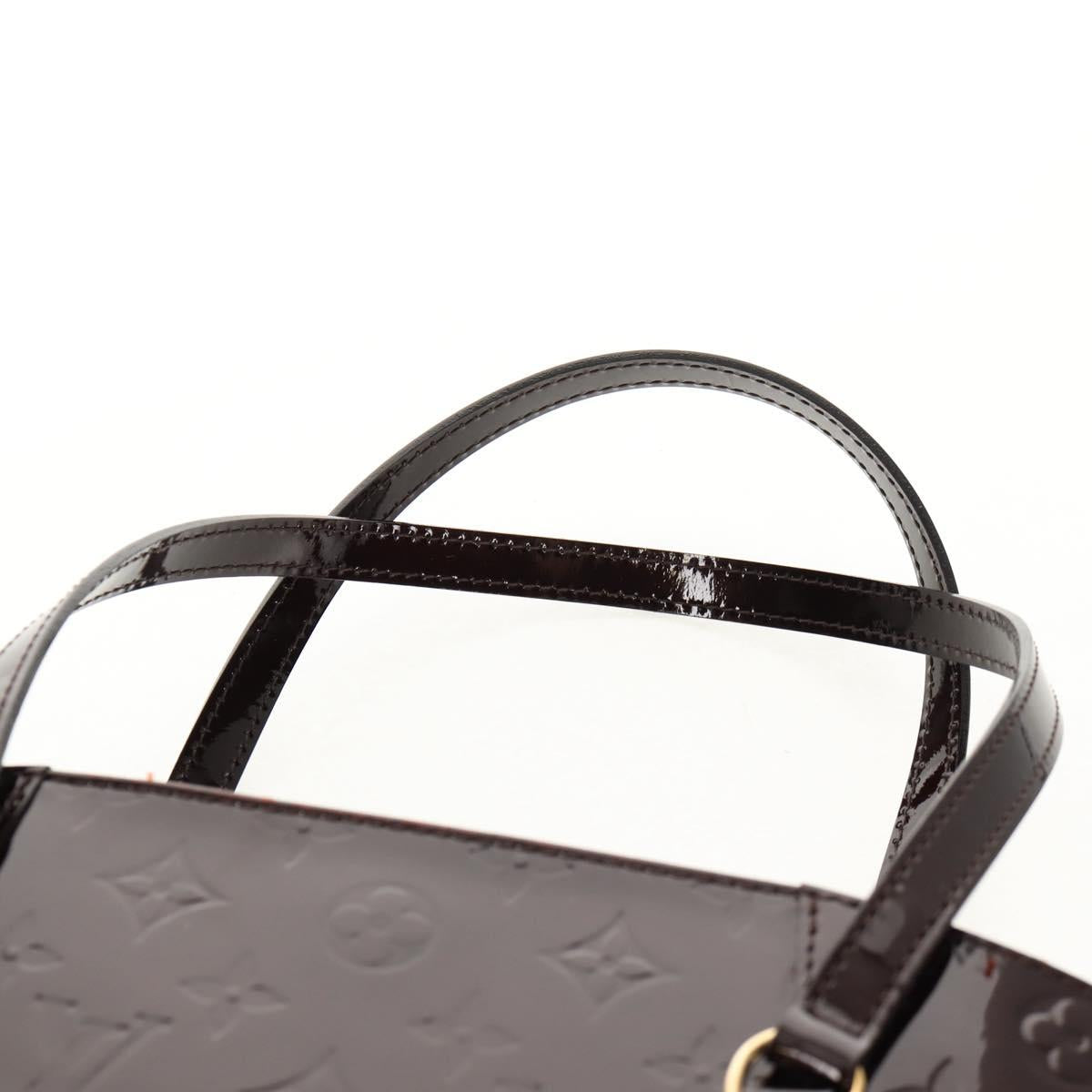 LOUIS VUITTON Vernis Avalon GM Hand Bag Rouge Favist M91566 LV Auth 151769AV