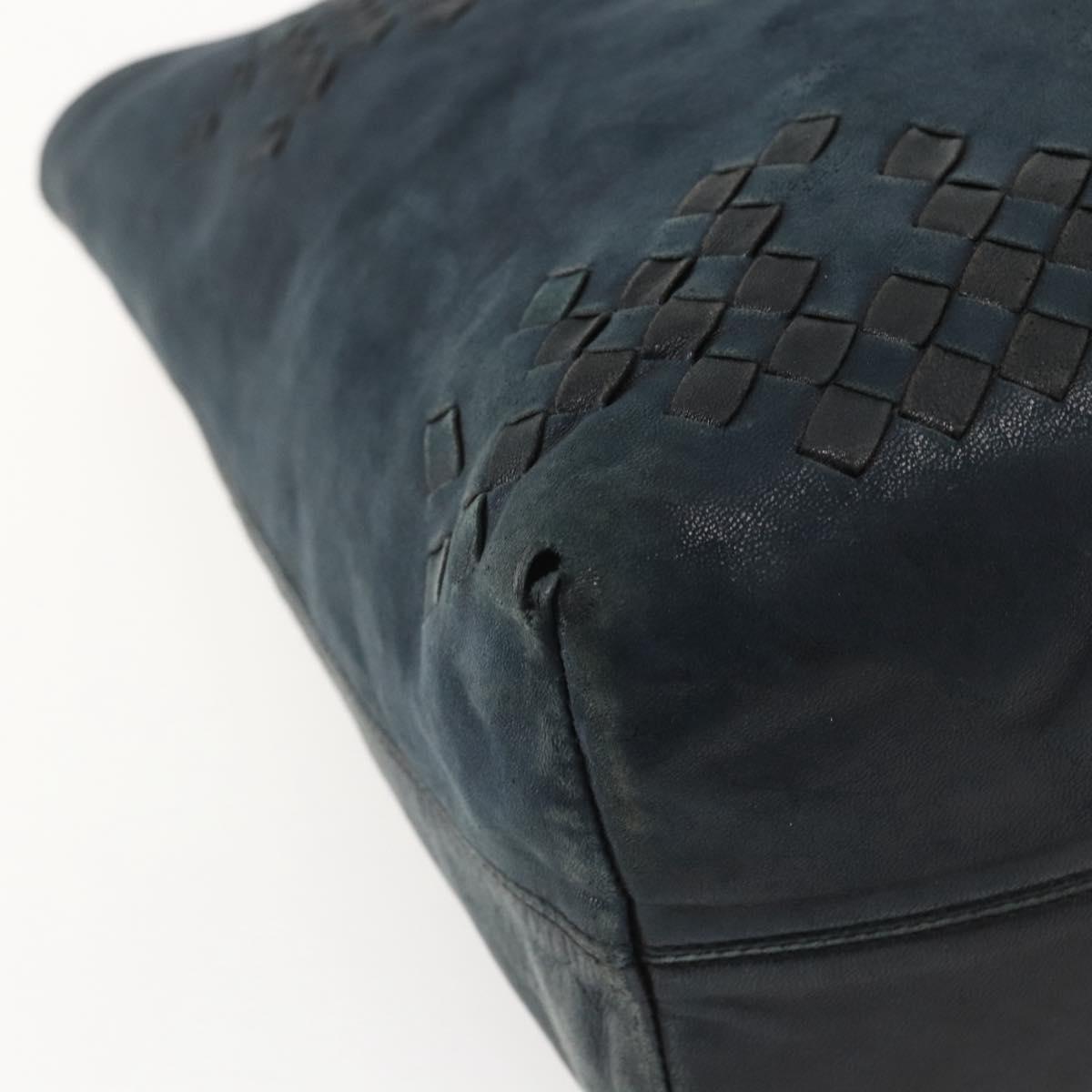 BOTTEGA VENETA INTRECCIATO Hand Bag Leather Black 131673 Auth 151791