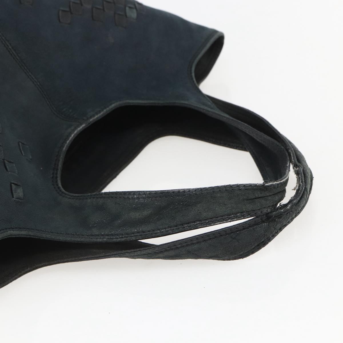 BOTTEGA VENETA INTRECCIATO Hand Bag Leather Black 131673 Auth 151791