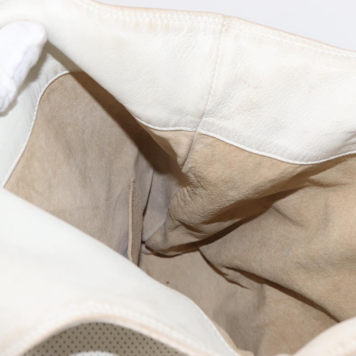 BOTTEGA VENETA INTRECCIATO Hand Bag Leather White 131673 Auth 151803