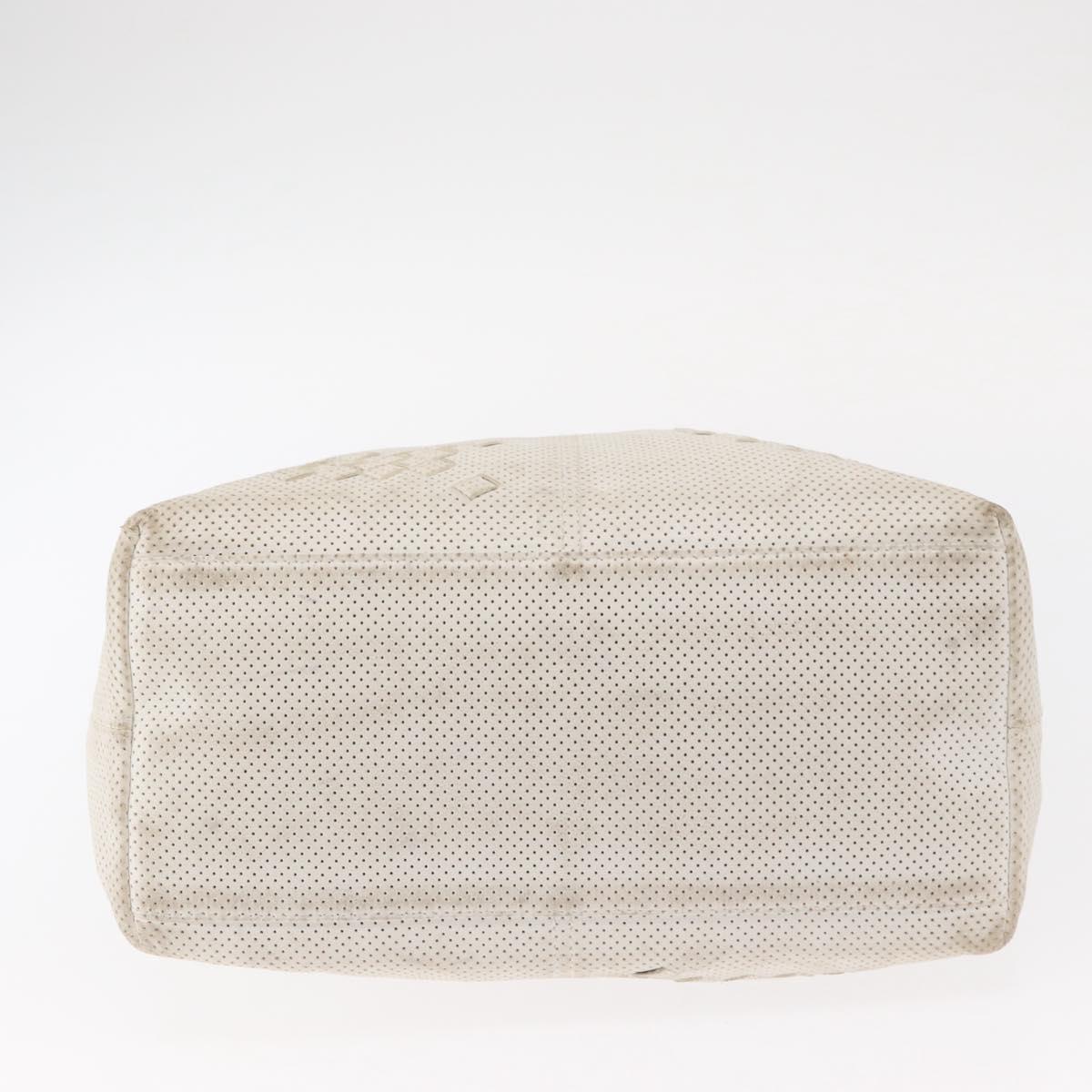 BOTTEGA VENETA INTRECCIATO Hand Bag Leather White 131673 Auth 151803