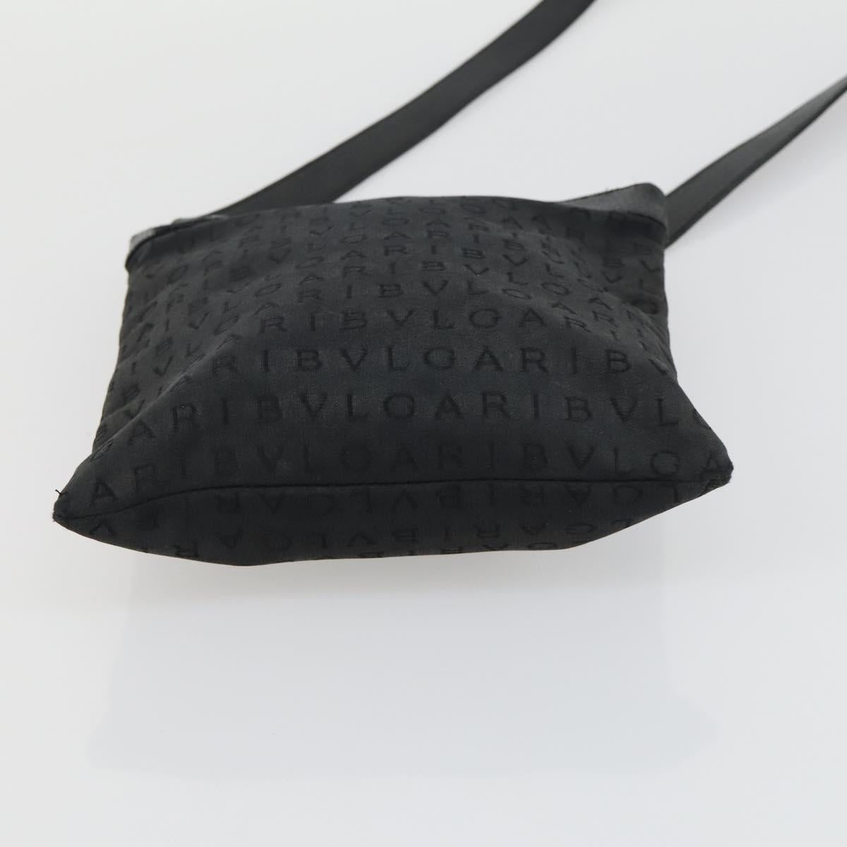 BVLGARI Tote Bag Canvas 3 Set Black Auth 151805