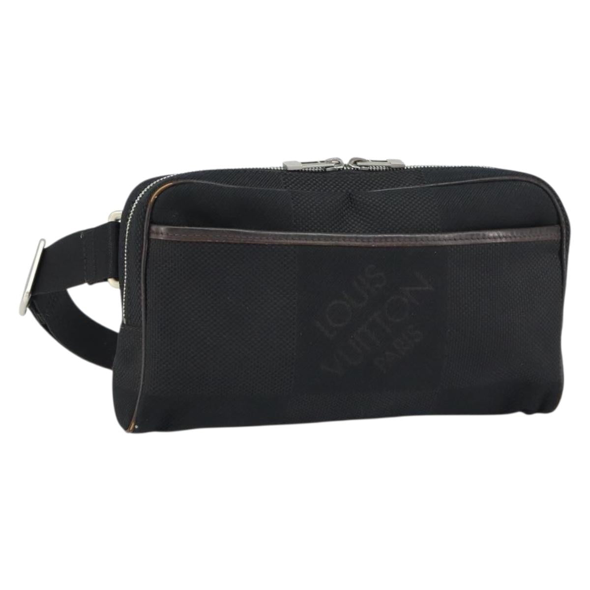LOUIS VUITTON Damier Geant Acrobat Shoulder Bag Canvas Black M93620 Auth 151814