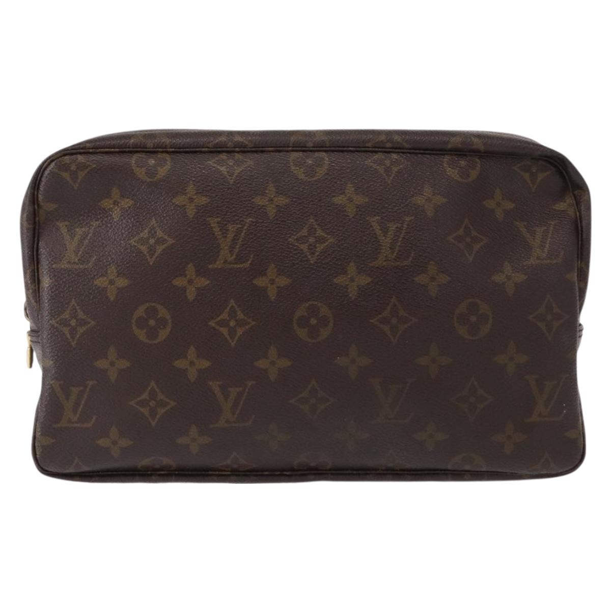LOUIS VUITTON Monogram Trousse Toilette 28 Clutch Bag M47522 LV Auth 151817