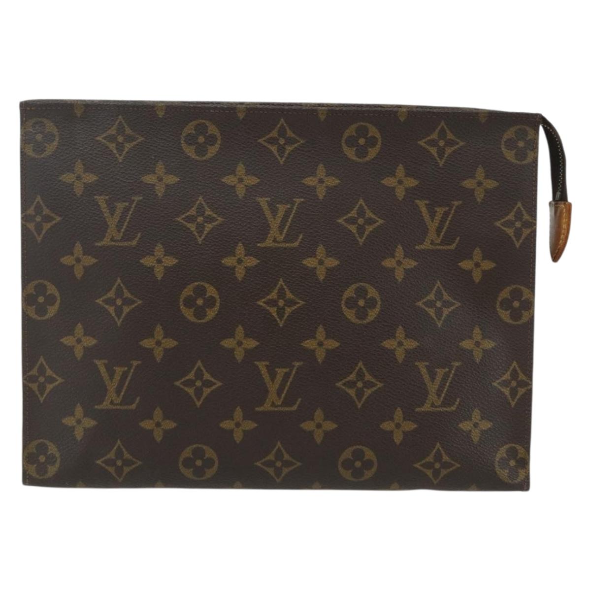 LOUIS VUITTON Monogram Poche Toilette 26 Pouch M47542 LV Auth 151819