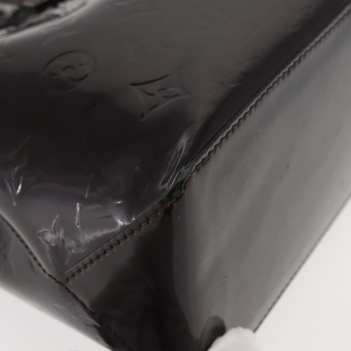 LOUIS VUITTON Monogram Vernis Wilshire PM Hand Bag Amarante M93641 Auth 151830