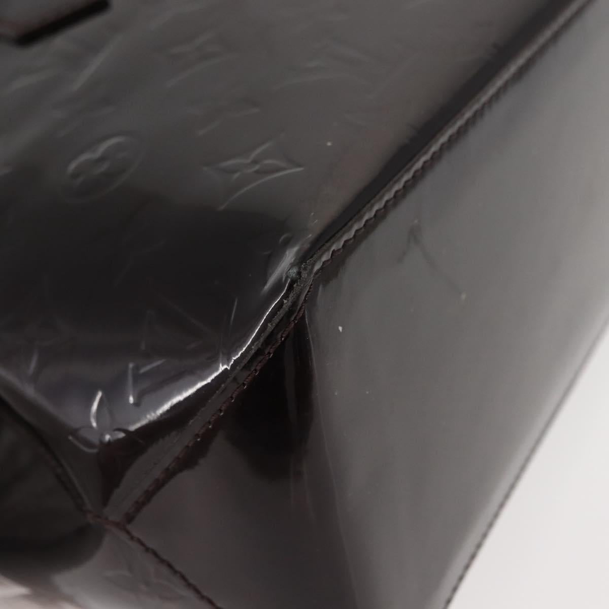 LOUIS VUITTON Monogram Vernis Wilshire PM Hand Bag Amarante M93641 Auth 151830