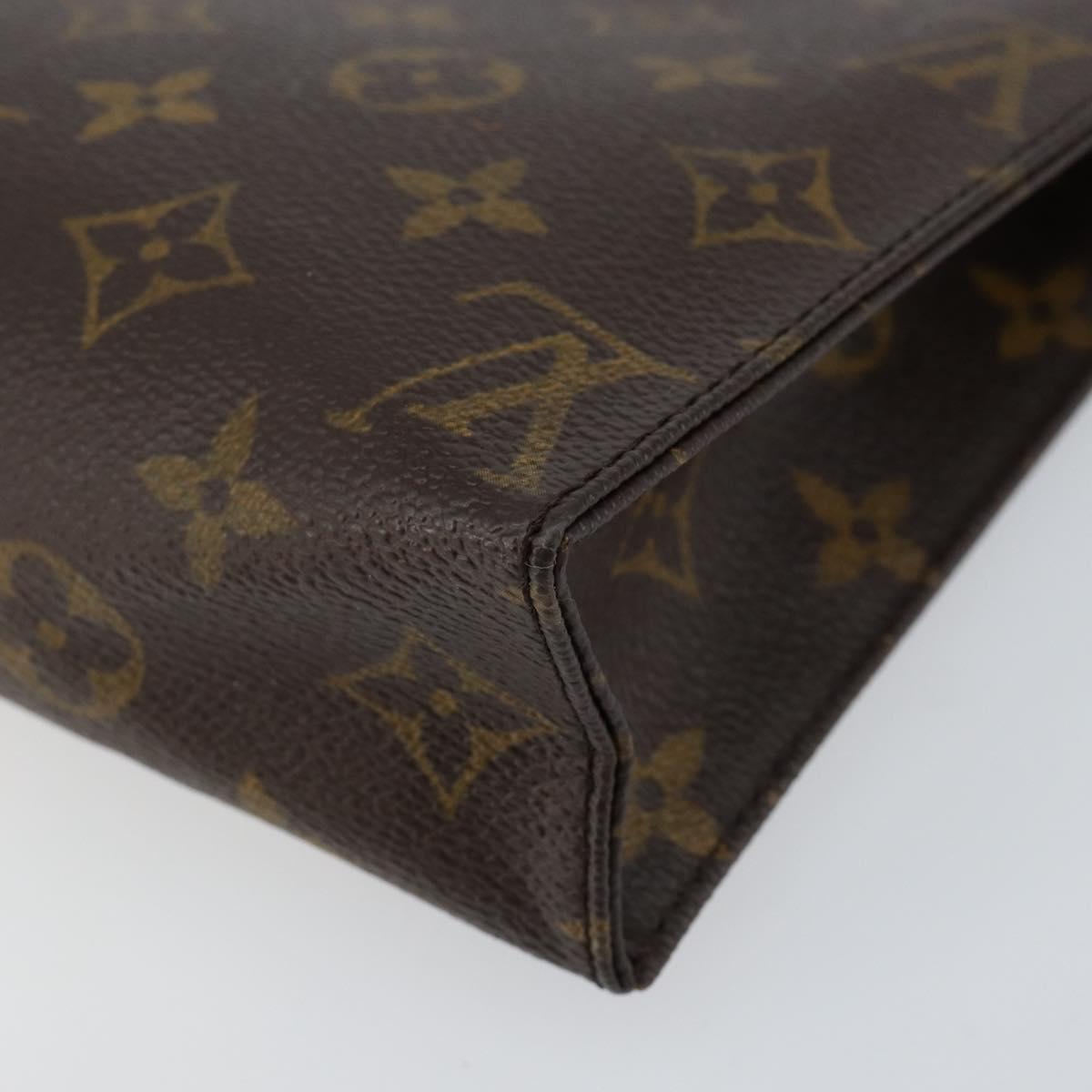 LOUIS VUITTON Monogram Poche Toilette 19 Pouch M47544 LV Auth 151835