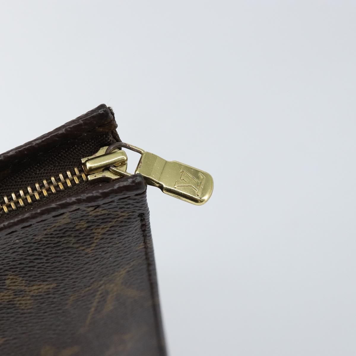 LOUIS VUITTON Monogram Poche Toilette 19 Pouch M47544 LV Auth 151835