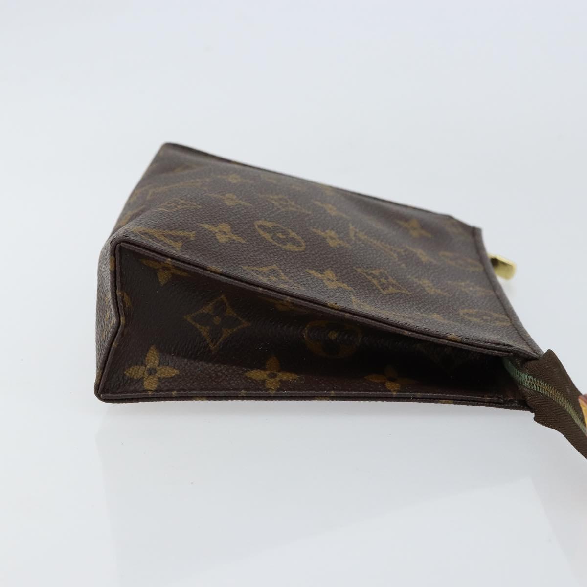 LOUIS VUITTON Monogram Poche Toilette 19 Pouch M47544 LV Auth 151835