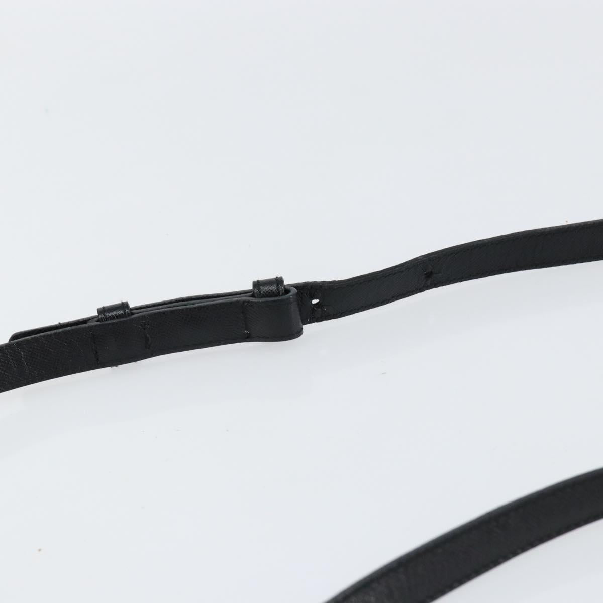 Salvatore Ferragamo Shoulder Bag Leather Black Auth 151842