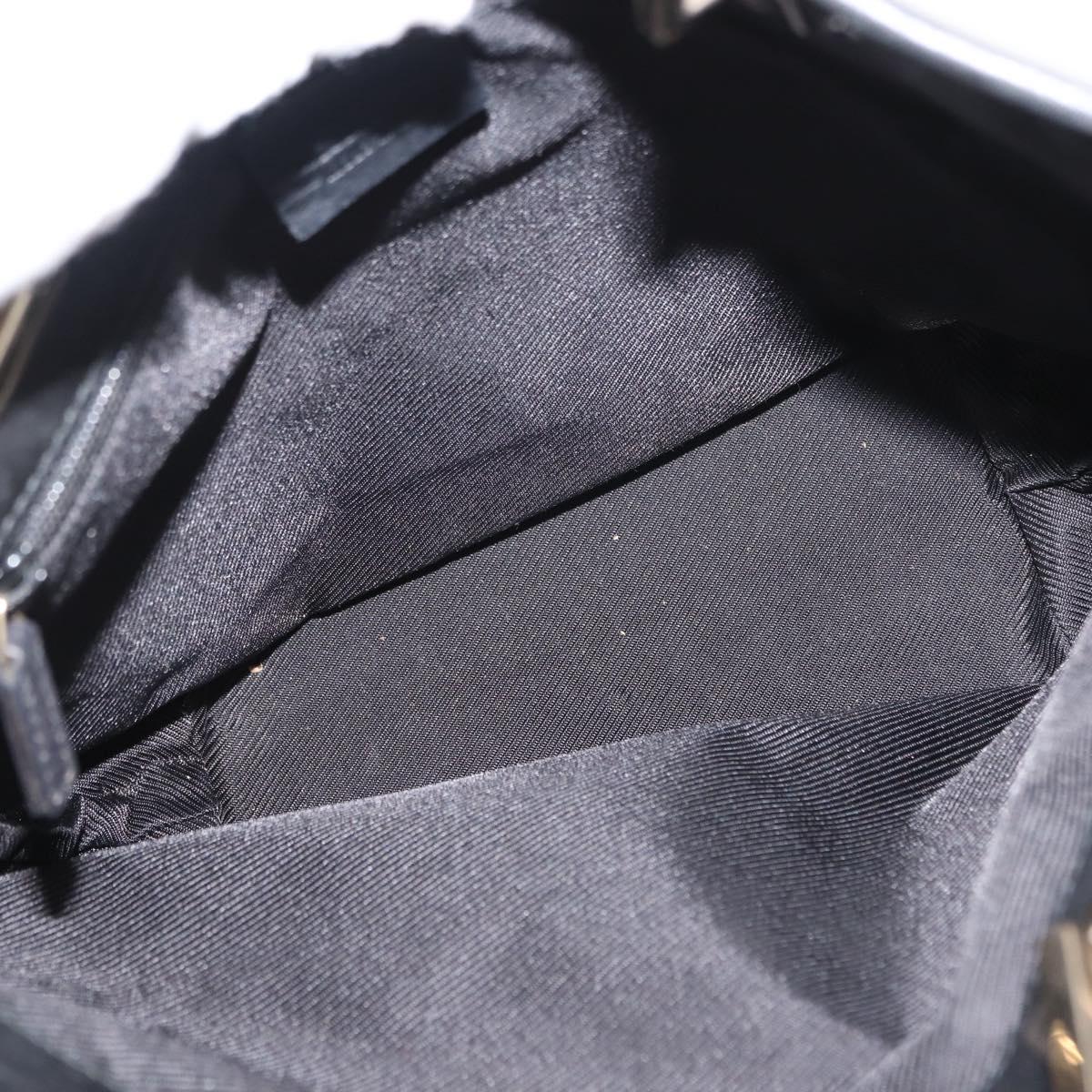 GUCCI GG Canvas Tote Bag Black Gold 002 1099 Auth 151846