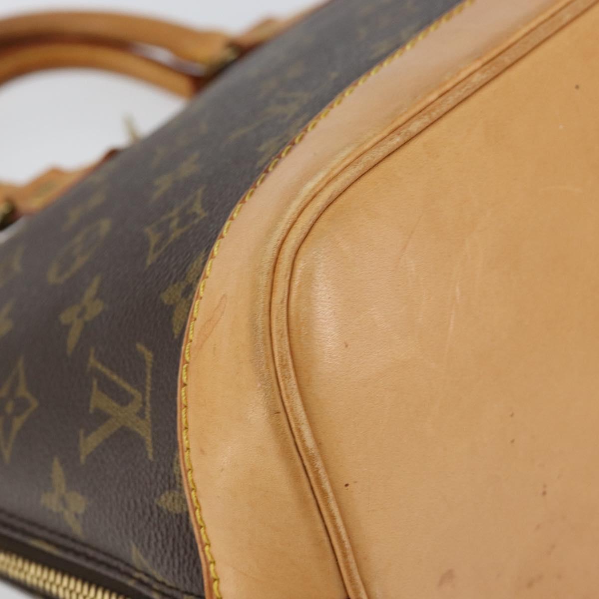 LOUIS VUITTON Monogram Alma Hand Bag M51130 LV Auth 151850