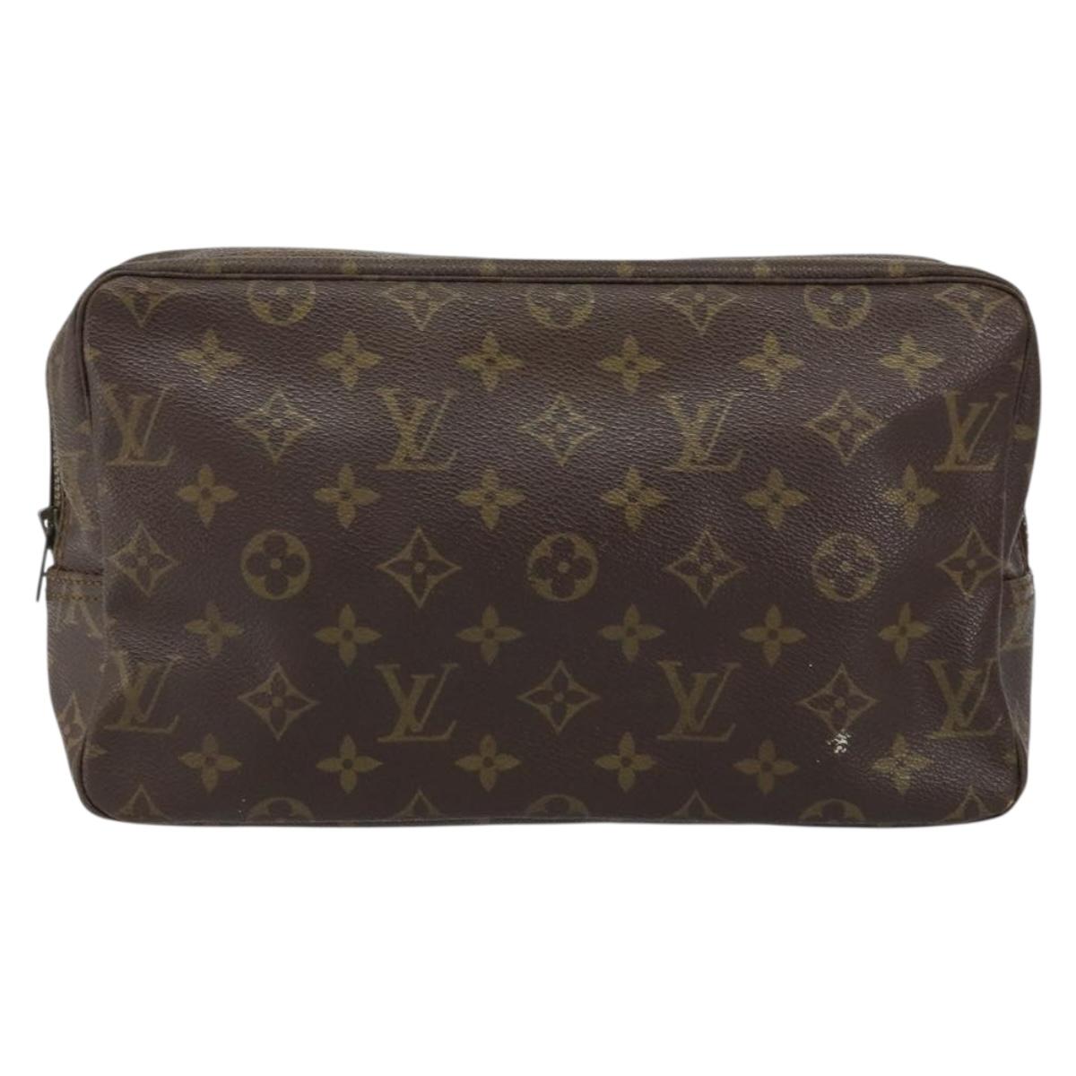 LOUIS VUITTON Monogram Trousse Toilette 28 Clutch Bag M47522 LV Auth 151853
