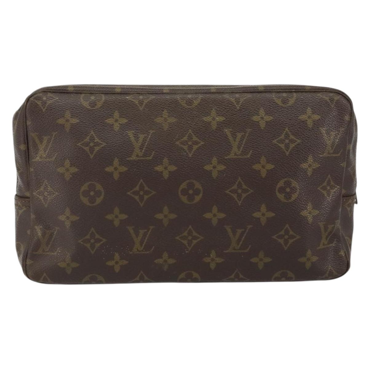 LOUIS VUITTON Monogram Trousse Toilette 28 Clutch Bag M47522 LV Auth 151853