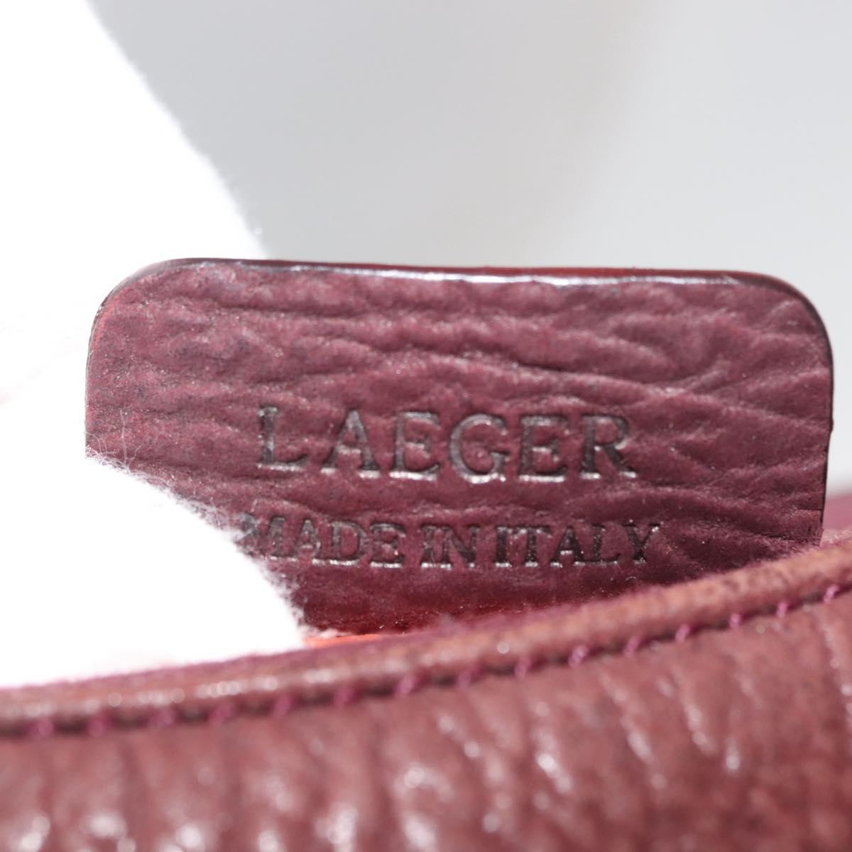 BVLGARI Medallion Shoulder Bag Leather Brown Gold Auth 151855