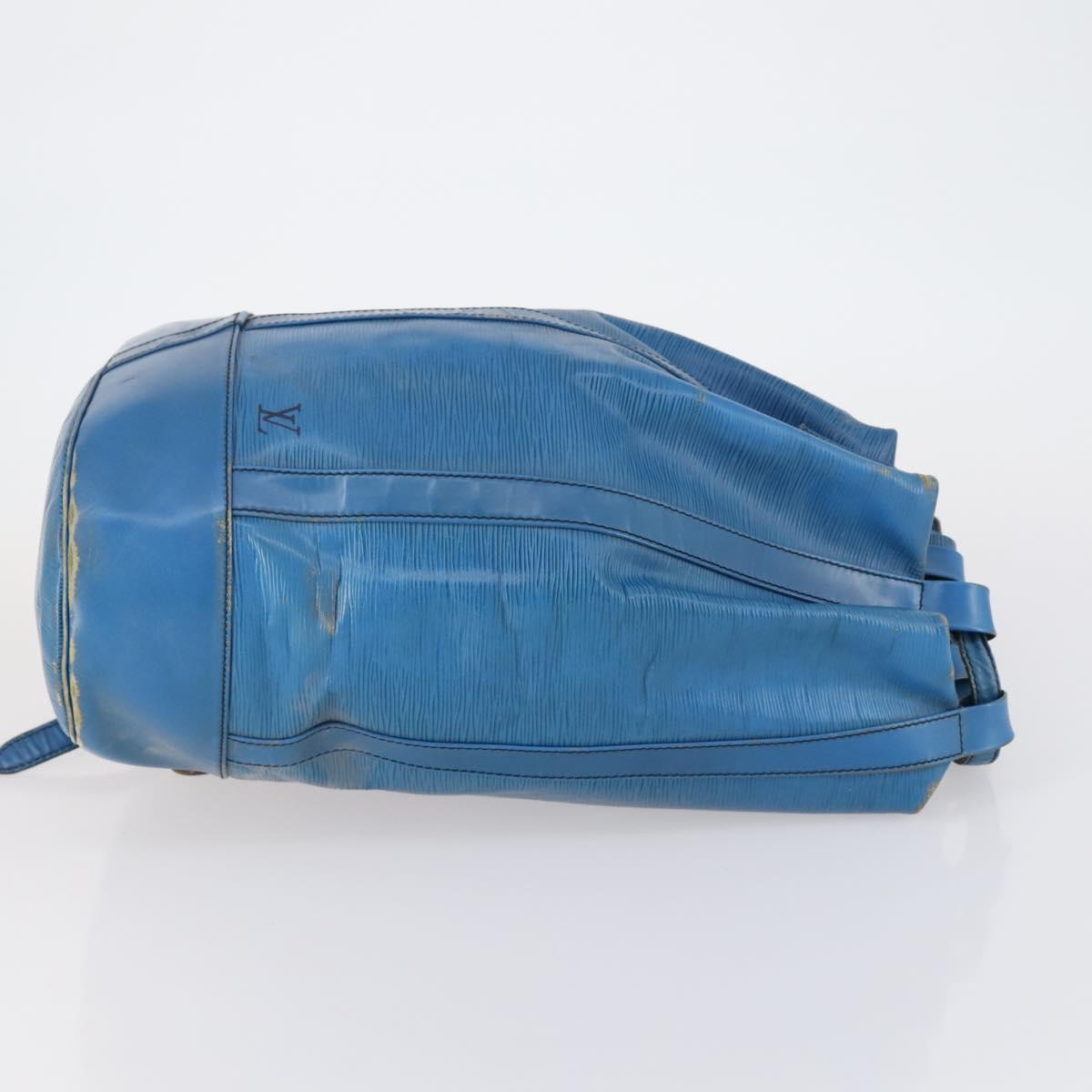 LOUIS VUITTON Epi Randonnee GM Shoulder Bag Blue M43085 LV Auth 151856