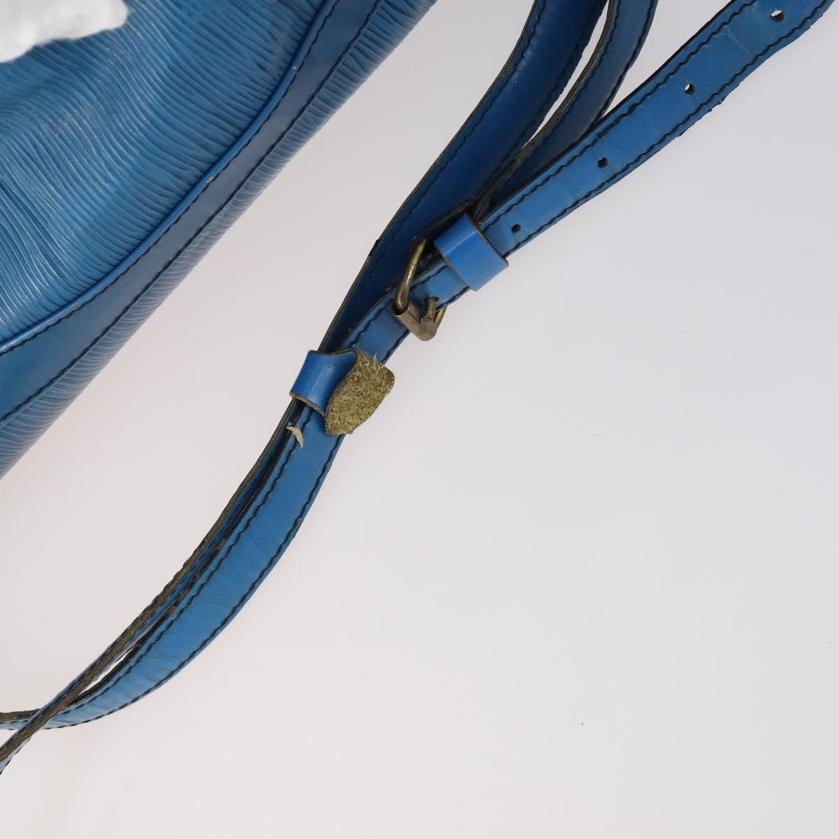 LOUIS VUITTON Epi Randonnee GM Shoulder Bag Blue M43085 LV Auth 151856