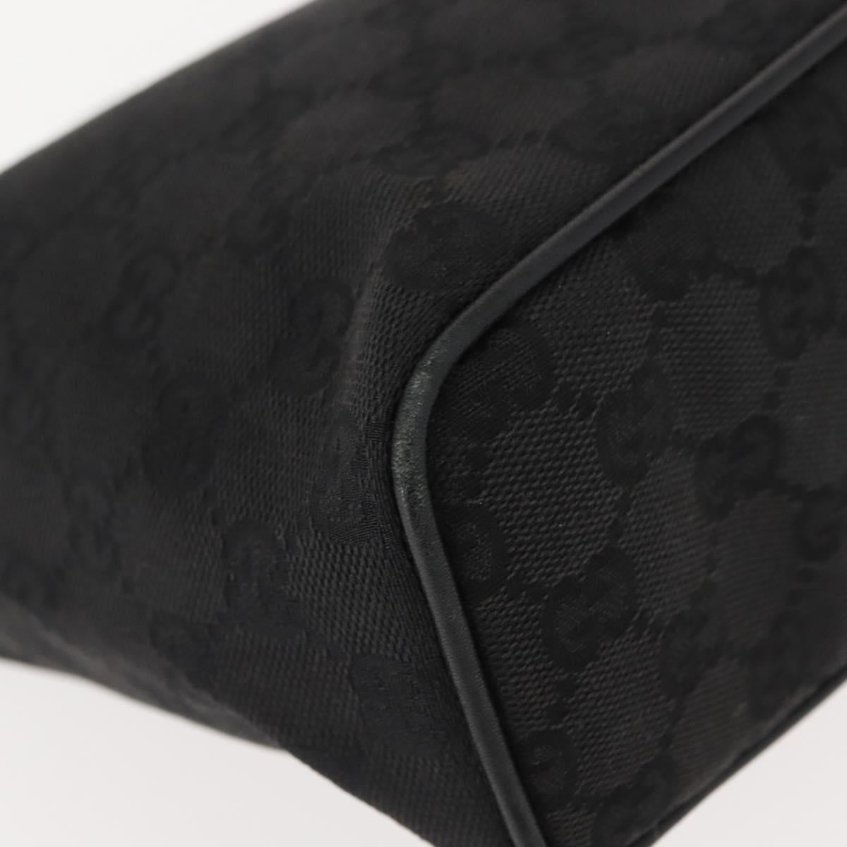 GUCCI GG Canvas Accessory Pouch Black 34080 Auth 151873