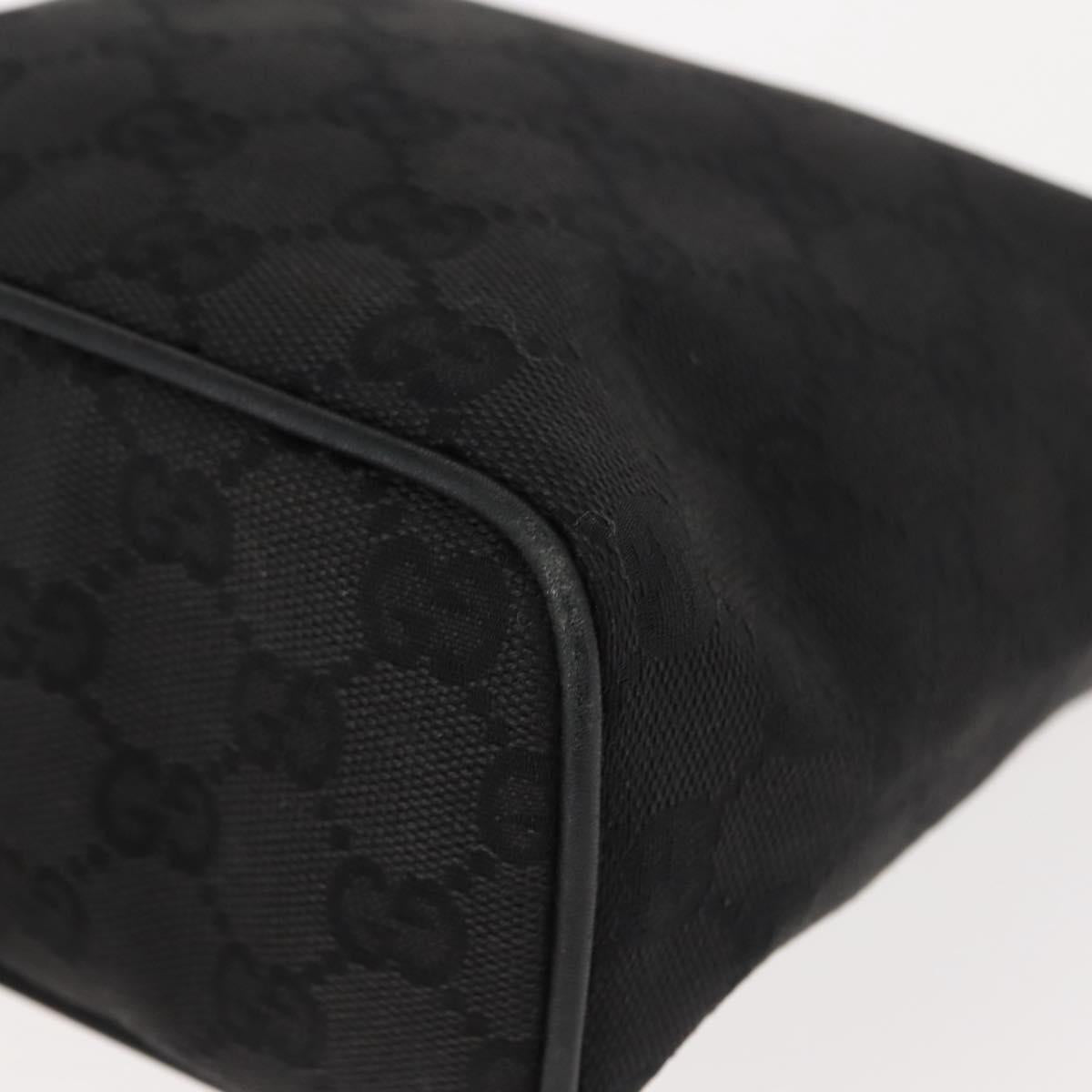 GUCCI GG Canvas Accessory Pouch Black 34080 Auth 151873