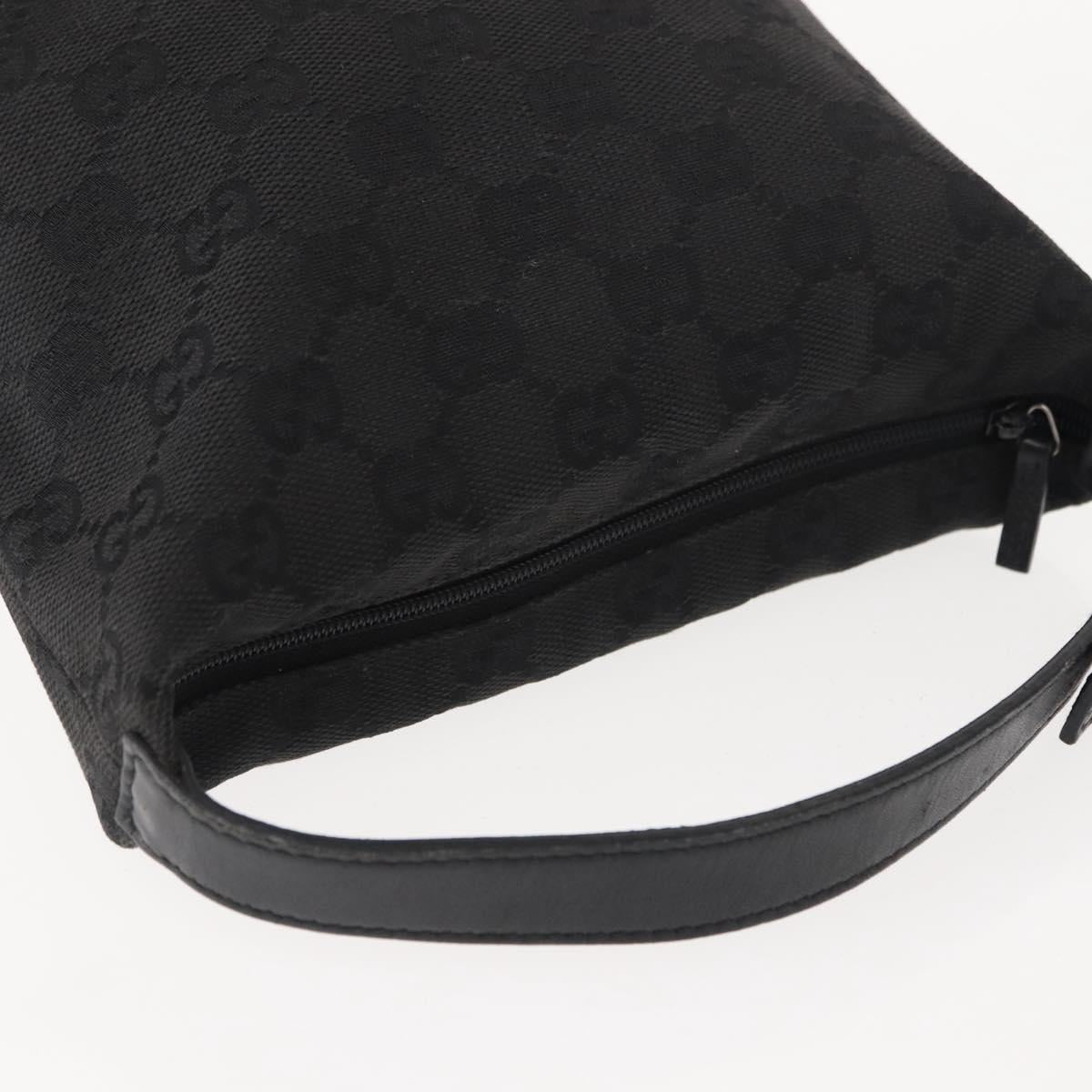 GUCCI GG Canvas Accessory Pouch Black 34080 Auth 151873