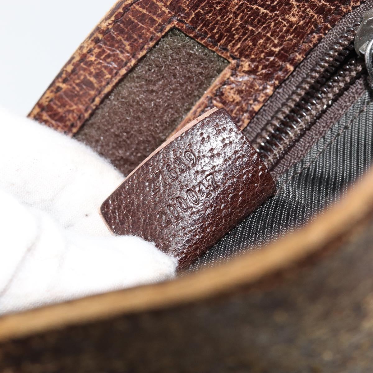 GUCCI GG Canvas Shoulder Bag Beige 27639 Auth 151876