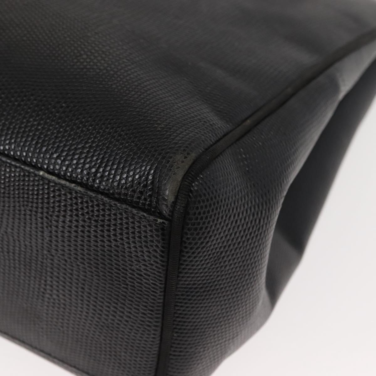 Salvatore Ferragamo Tote Bag Leather Black Gold Auth 151882