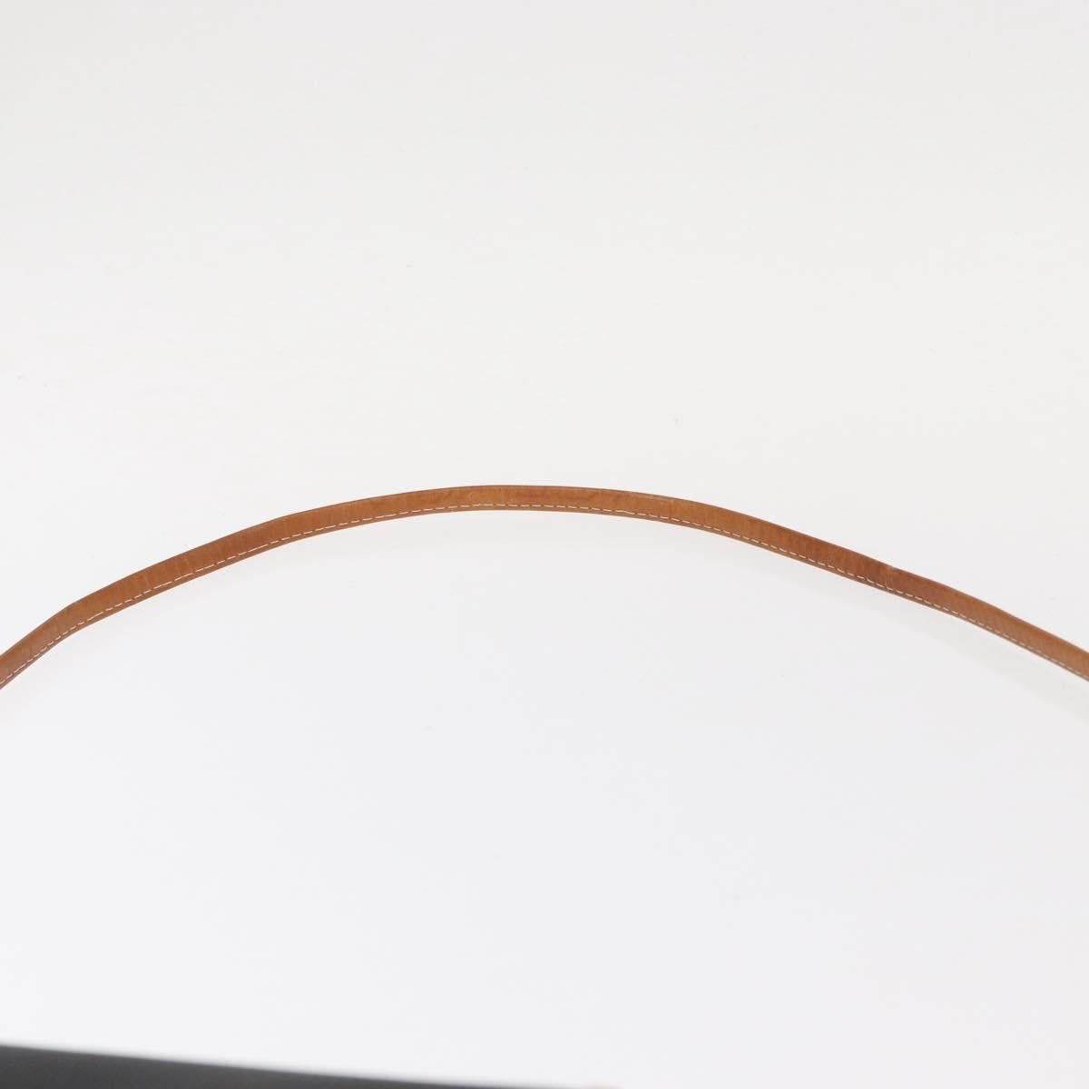 Christian Dior Shoulder Bag Nylon Black Gold Auth 151885