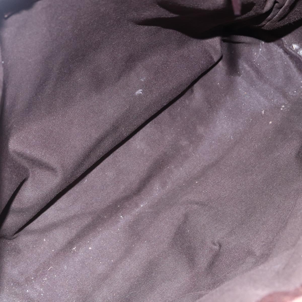 GUCCI GG Canvas Shoulder Bag Beige Silver 110054 Auth 151886