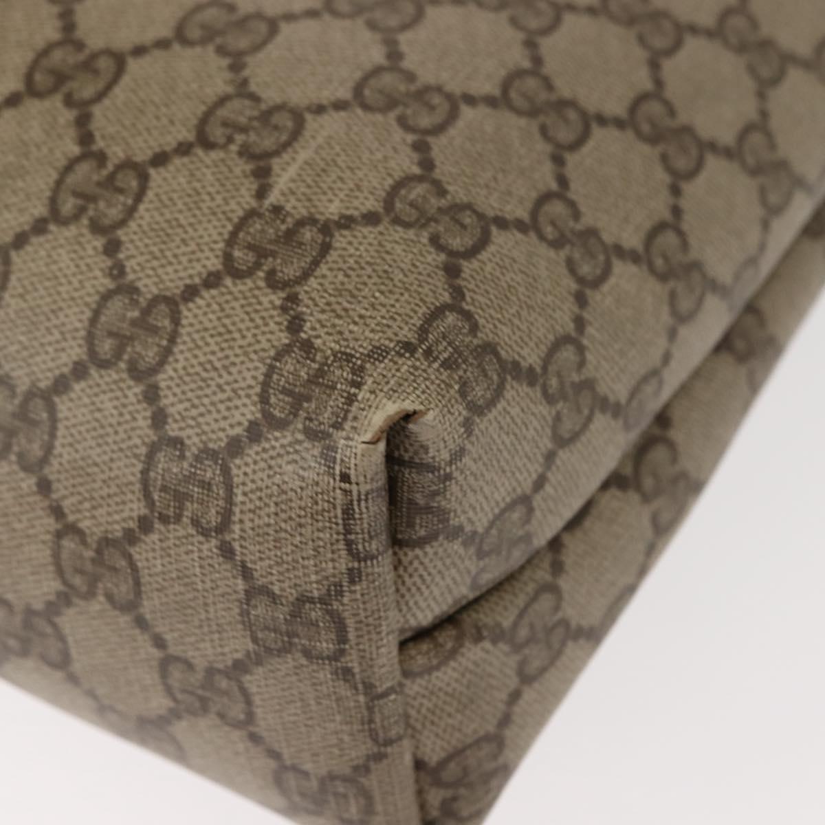 GUCCI GG Supreme Web Sherry Line Tote Bag PVC Beige Red 40 02 003 Auth 151889