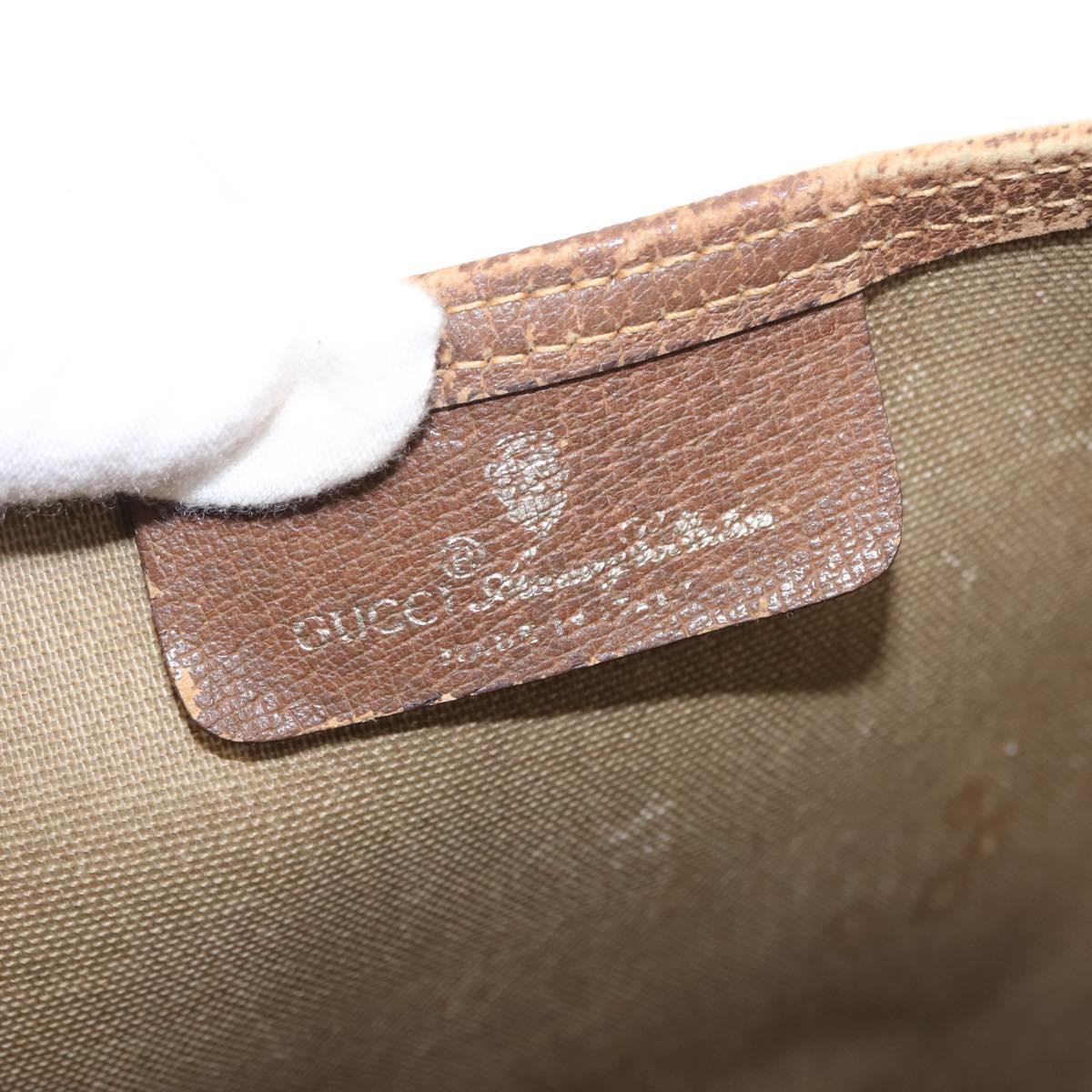 GUCCI GG Supreme Web Sherry Line Tote Bag PVC Beige Red 40 02 003 Auth 151889