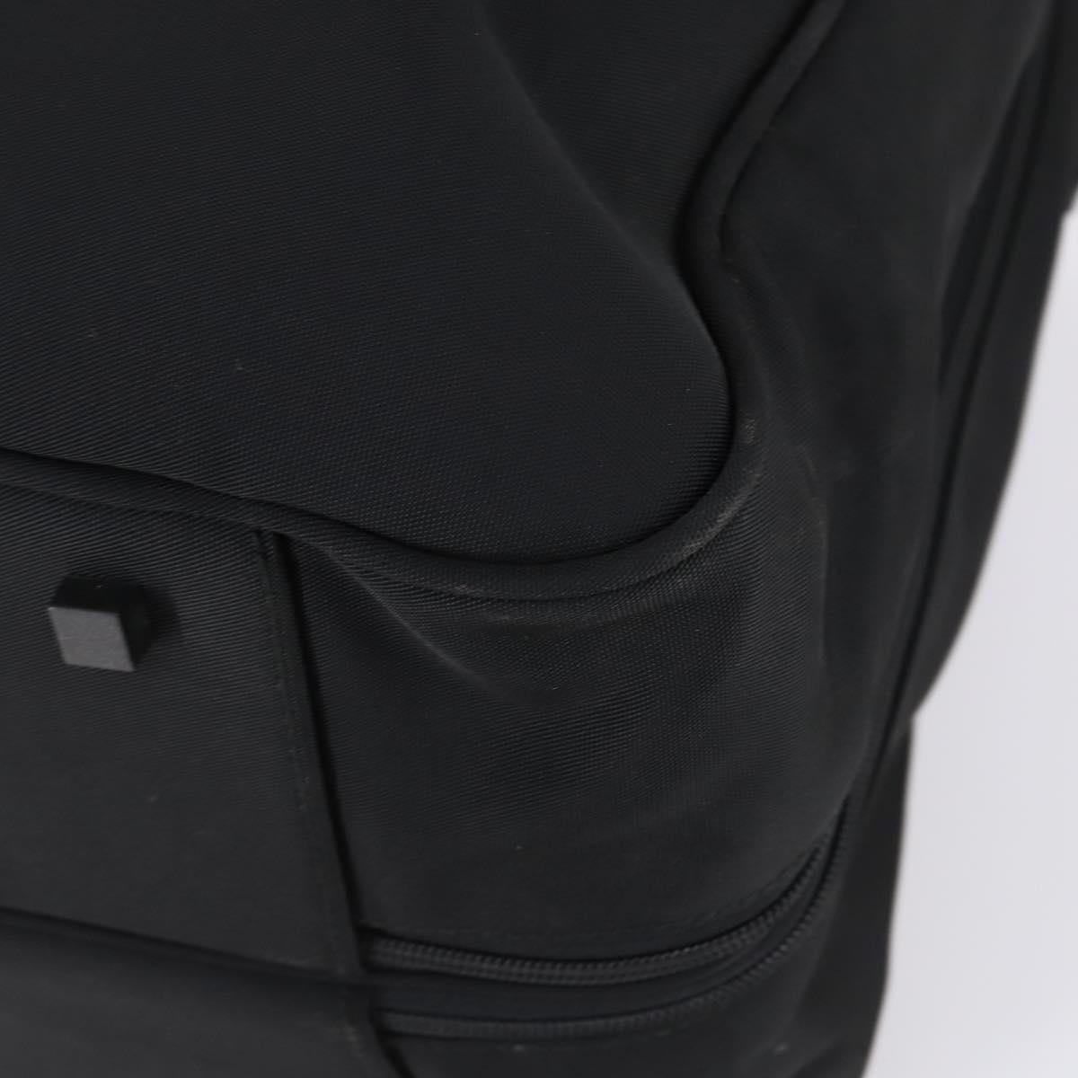 GUCCI Boston Bag Nylon Black Silver 012 0393 12 Auth 151894