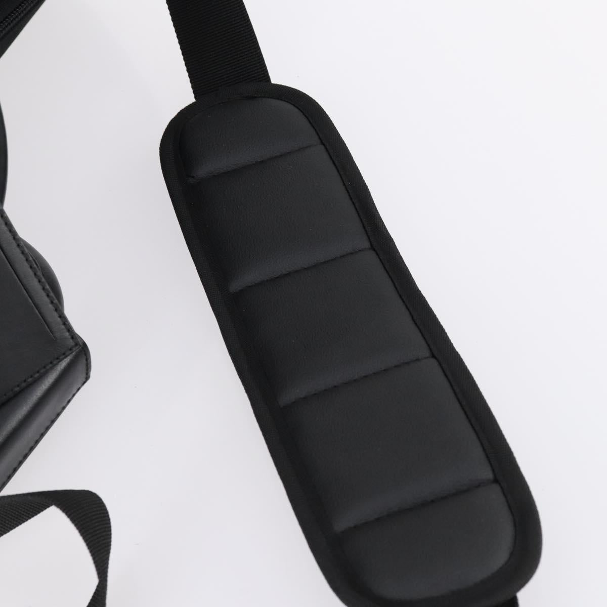 GUCCI Boston Bag Nylon Black Silver 012 0393 12 Auth 151894