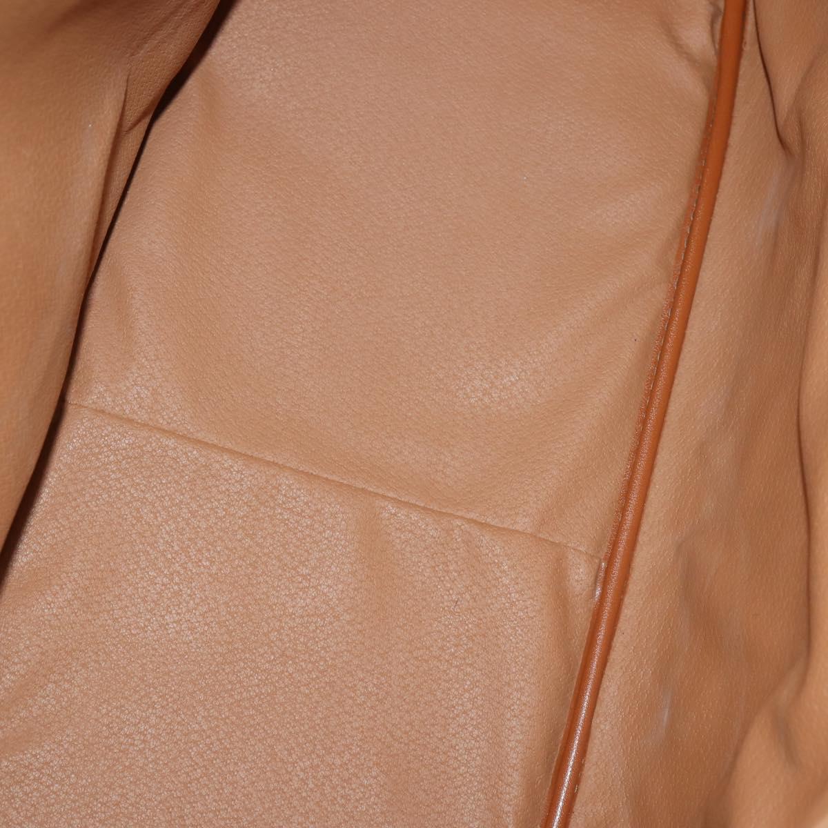 CELINE Macadam Canvas Boston Bag PVC Brown Gold Auth 151895