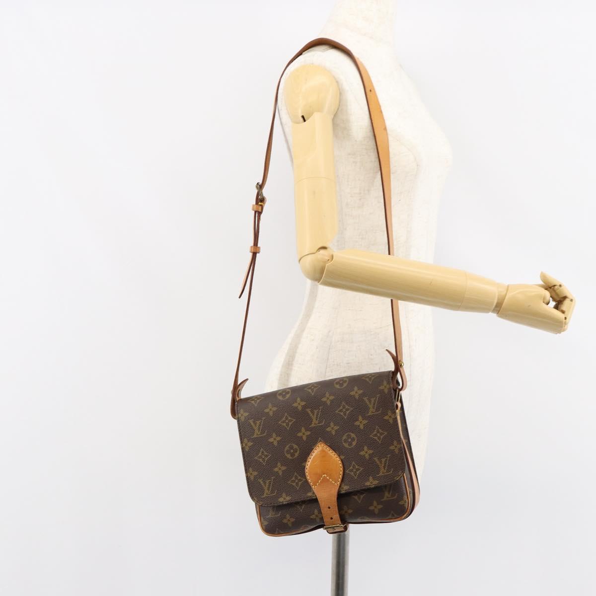 LOUIS VUITTON Monogram Cartouchiere MM Shoulder Bag M51253 LV Auth 151906