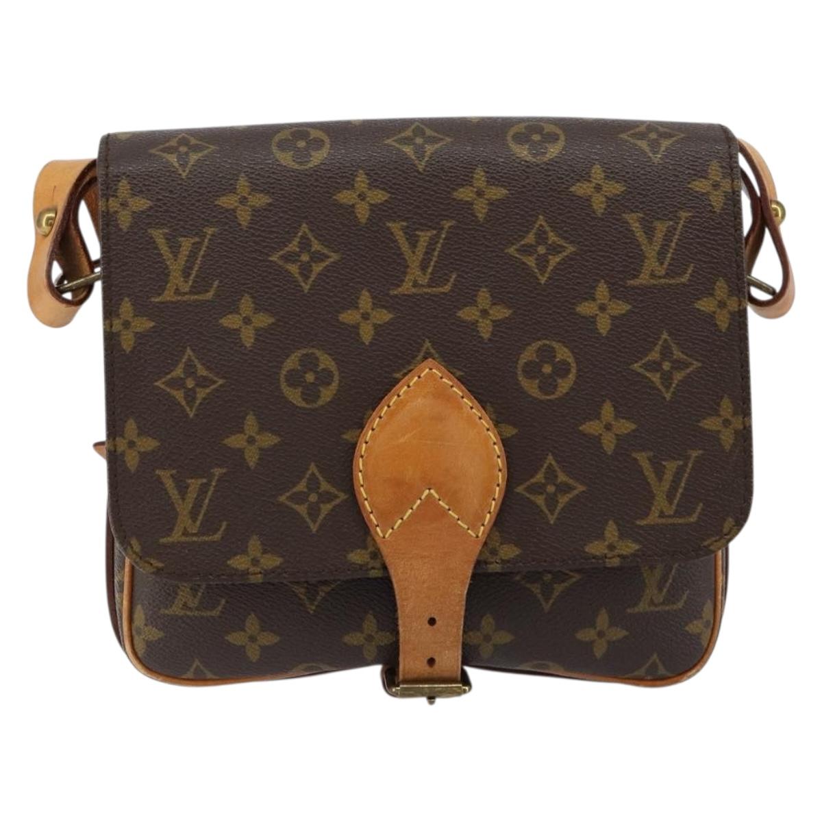 LOUIS VUITTON Monogram Cartouchiere MM Shoulder Bag M51253 LV Auth 151906