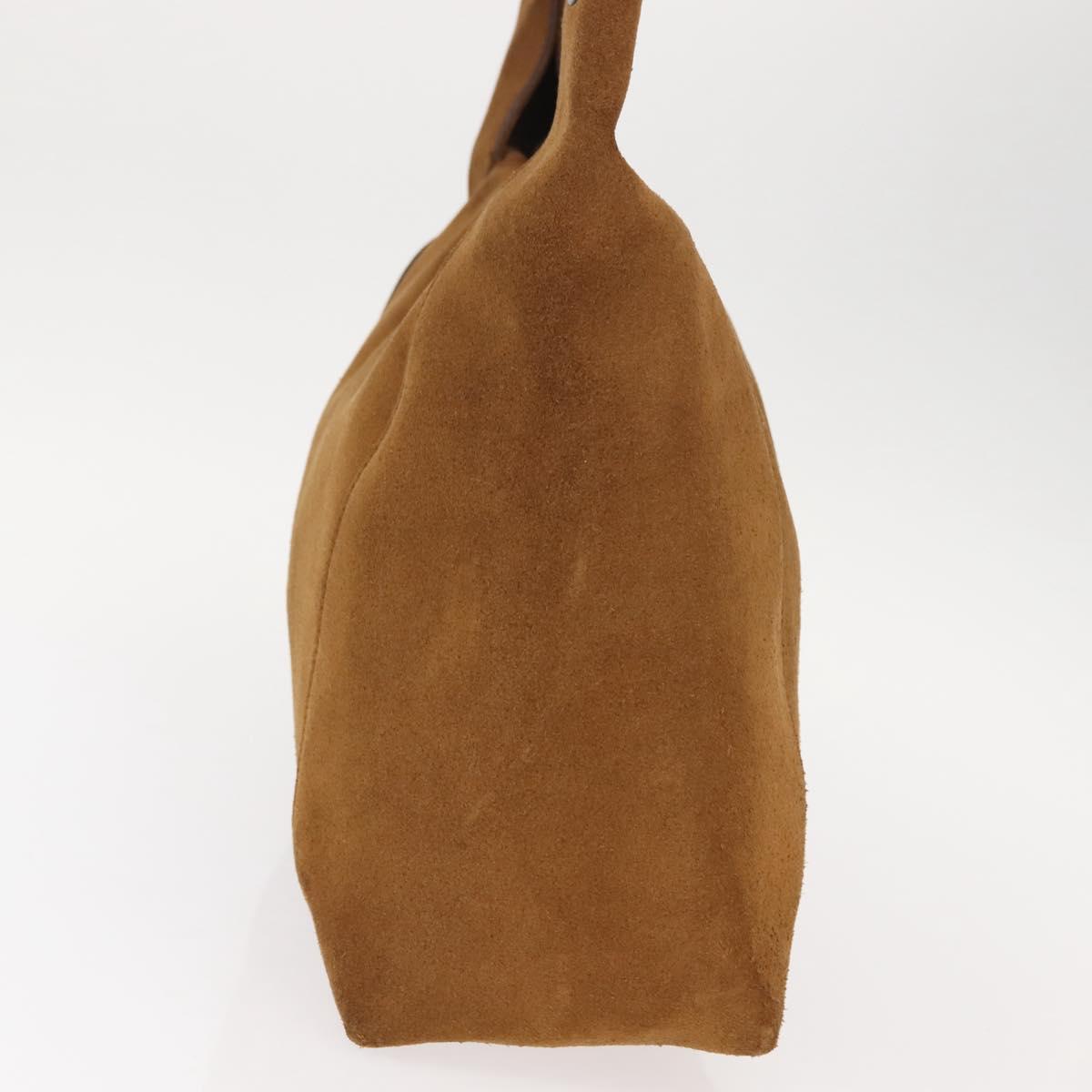 GUCCI Shoulder Bag Suede Brown Auth 151911