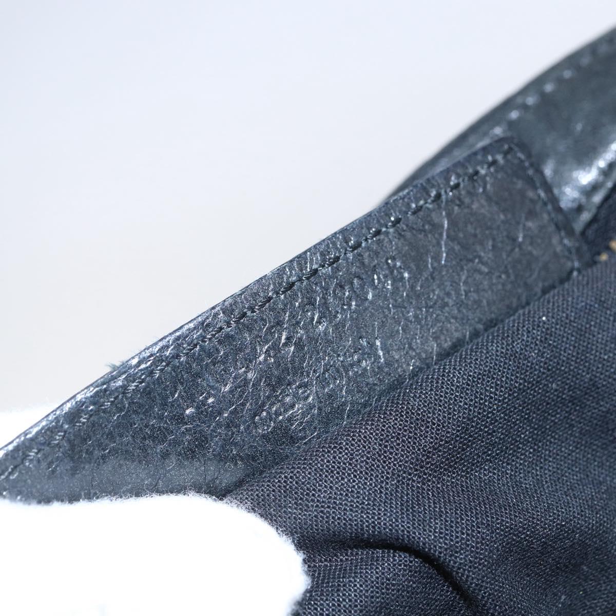 BALENCIAGA The Day Shoulder Bag Leather Black 140442 Auth 151915