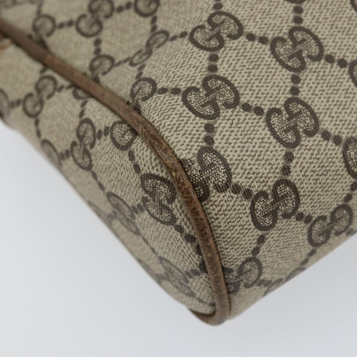 GUCCI GG Supreme Web Sherry Line Clutch Bag PVC Beige Red 27 004 998 Auth 151917