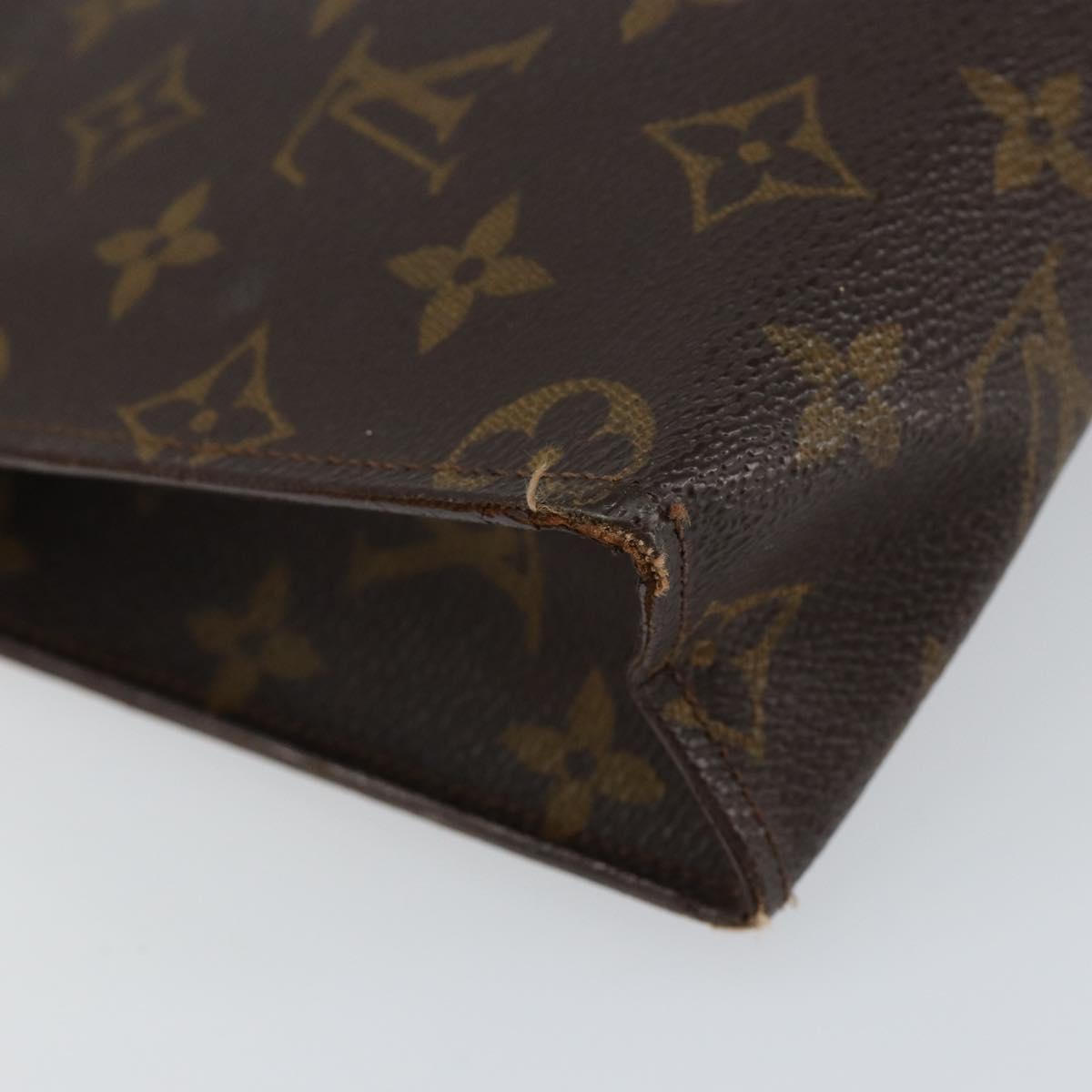 LOUIS VUITTON Monogram Poche Toilette 26 Pouch M47542 LV Auth 151920