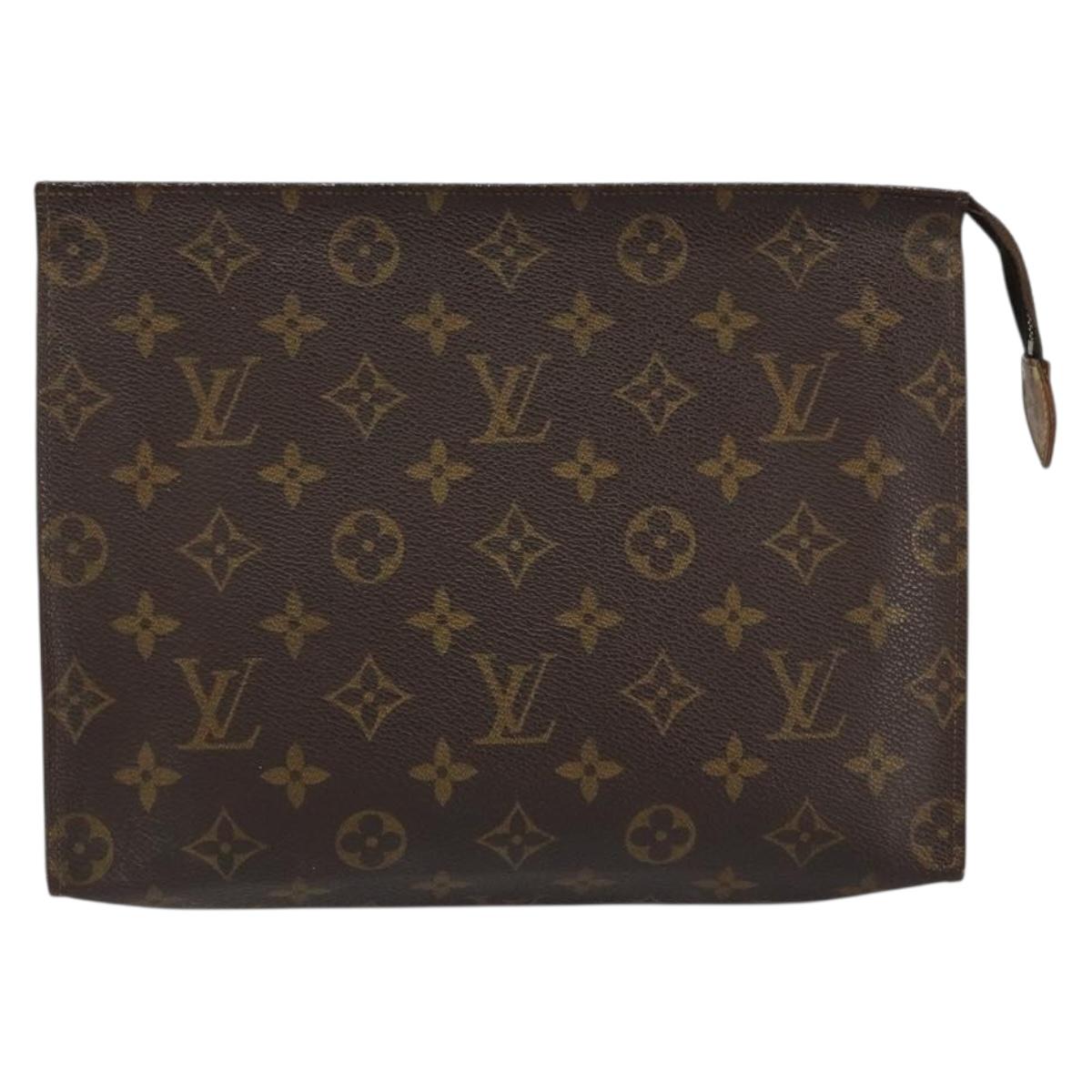 LOUIS VUITTON Monogram Poche Toilette 26 Pouch M47542 LV Auth 151920