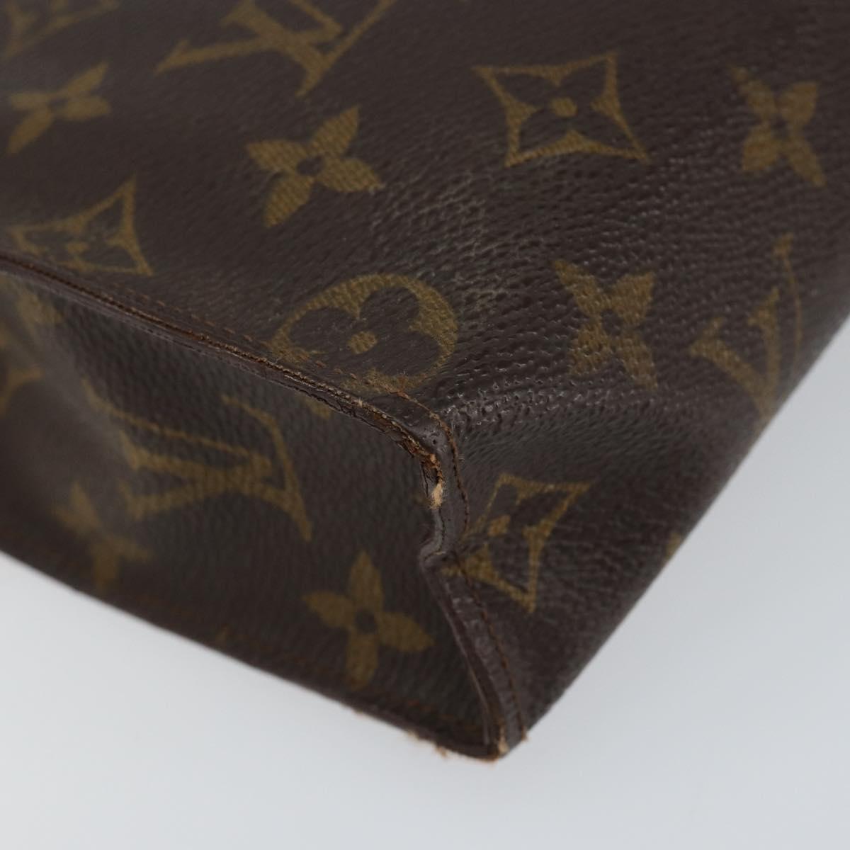 LOUIS VUITTON Monogram Poche Toilette 26 Pouch M47542 LV Auth 151920