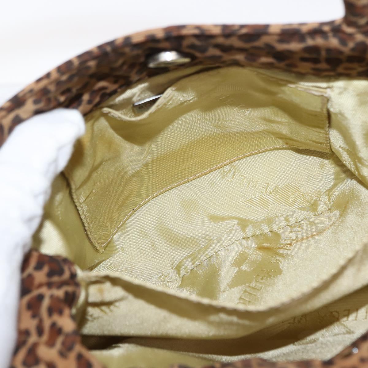 BOTTEGA VENETA Hand Bag Nylon Brown Auth 151930