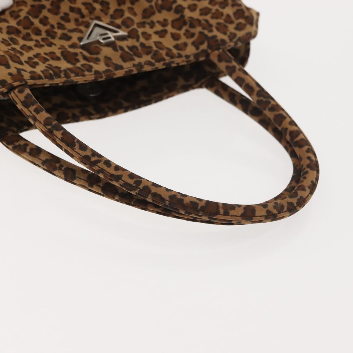 BOTTEGA VENETA Hand Bag Nylon Brown Auth 151930