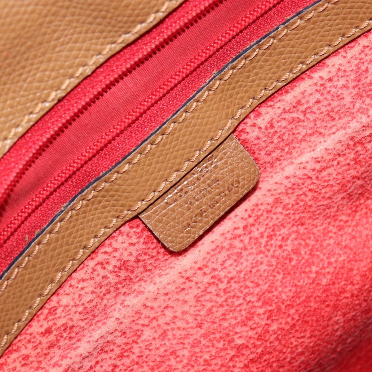 CELINE Hand Bag Leather Brown Auth 151933