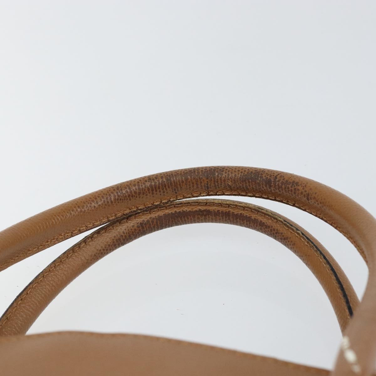 CELINE Hand Bag Leather Brown Auth 151933