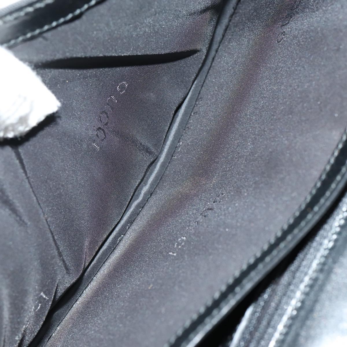 GUCCI GG Supreme Clutch Bag PVC 4 Set Black Beige Auth 151934